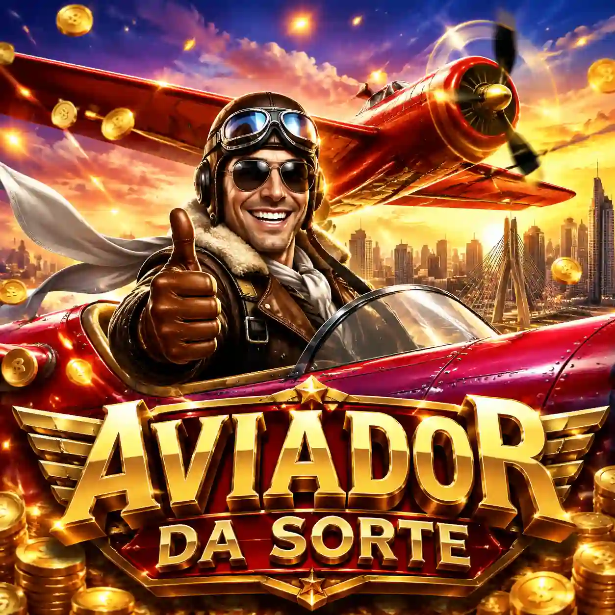 Avião vermelho do Aviator subindo na curva do multiplicador